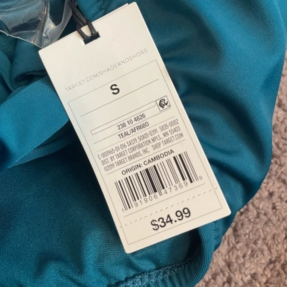 Shade & Shore‎ Teal One Piece Swimsuit